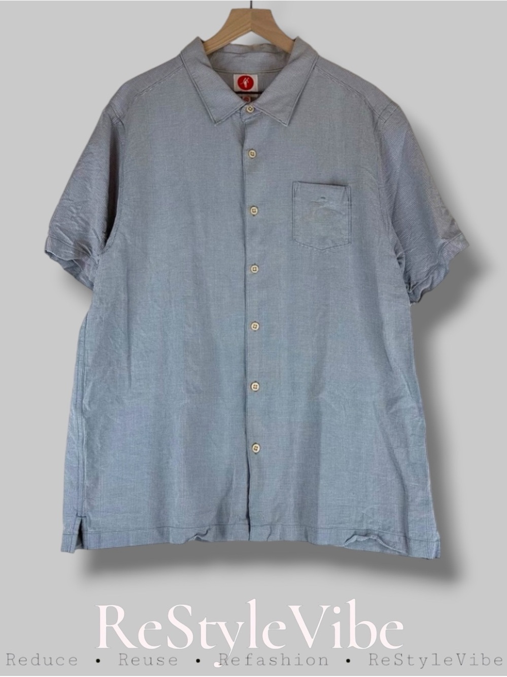 TOES ON THE NOSE Men’s Size XXL Shirt Button Down Silk Cotton Blend Plaid
